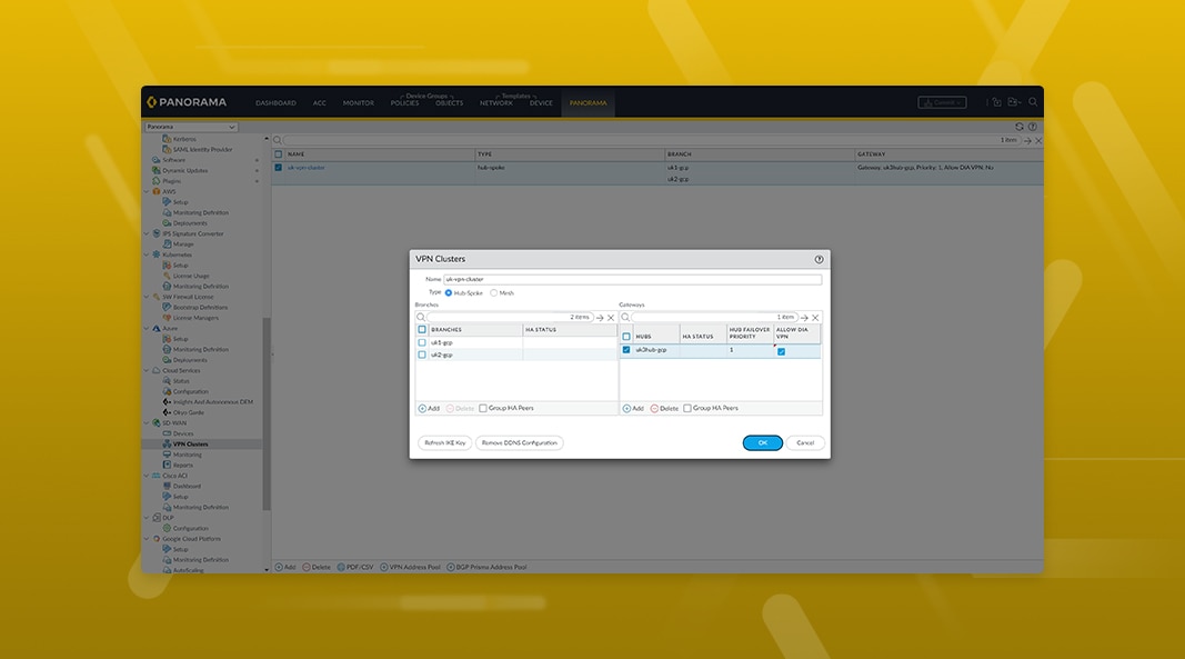 Simplifique la incorporación de sucursales con los centros Prisma Access