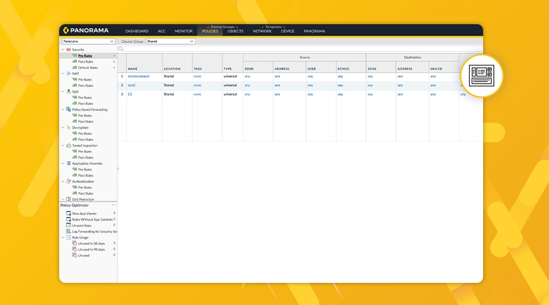 Aplique las mismas reglas de cortafuegos en toda su red