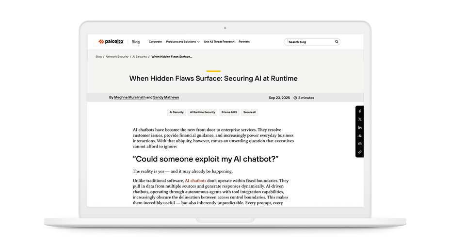 Cuando salen a la luz problemas ocultos: proteger la IA en el tiempo de ejecución