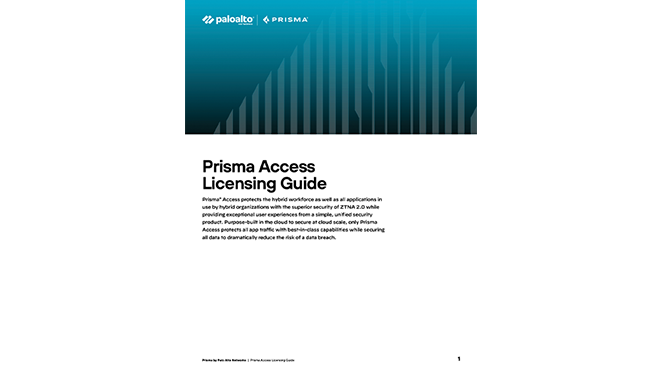 Prisma Access Licensing Guide