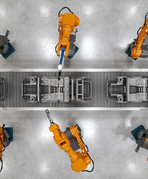 máquinas en una planta de fabricación industrial